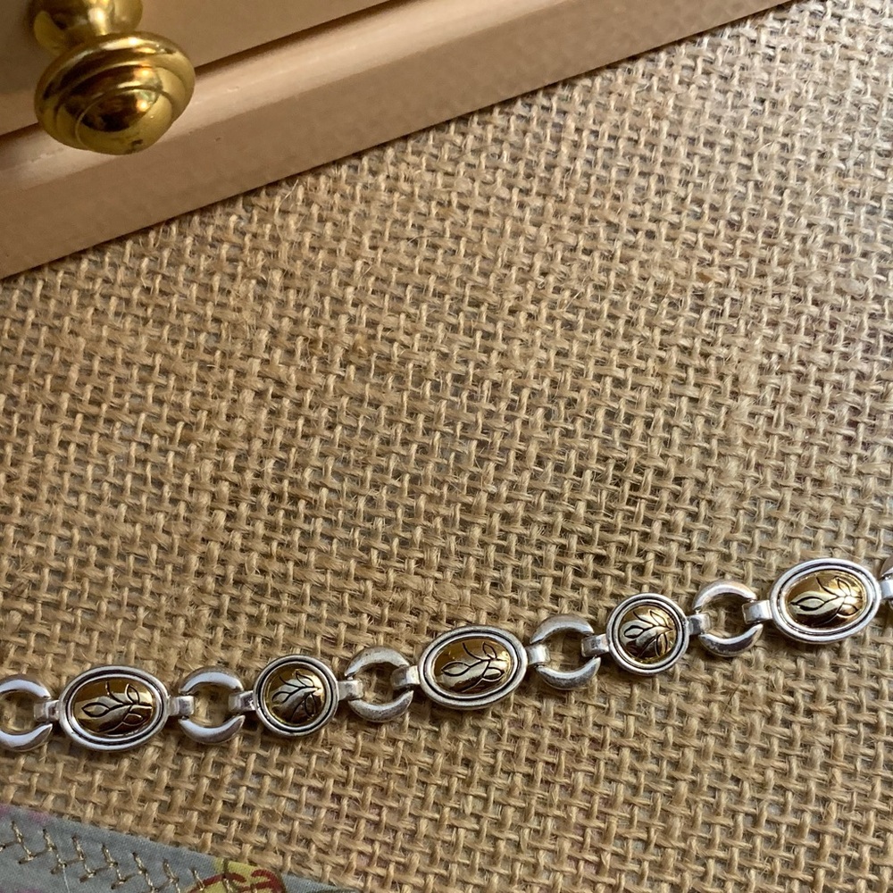 Silver and Gold Infinity Link Bracelet